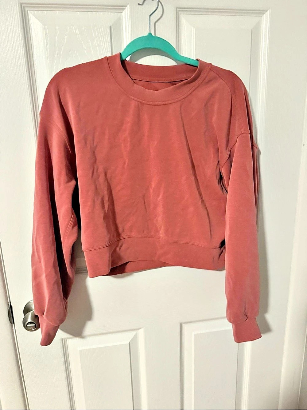 lululemon Softstreme Perfectly Oversized Cropped Crew Pink